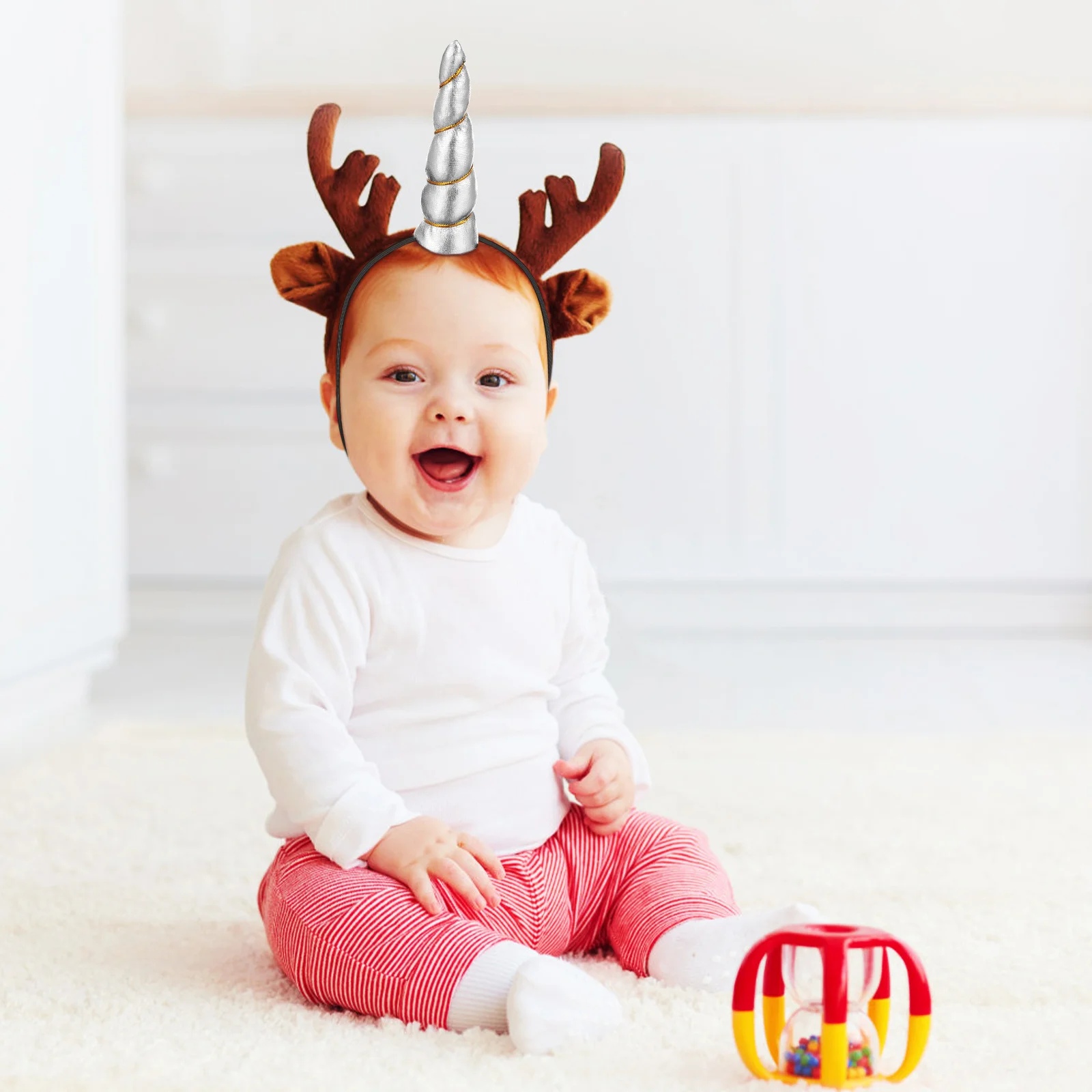 

5pcs Children Unicorn Band Stretch Elastic Head Wrap For Girls Women Soft Adjustable Non-Damaging Ties Mixed Color Daily Use