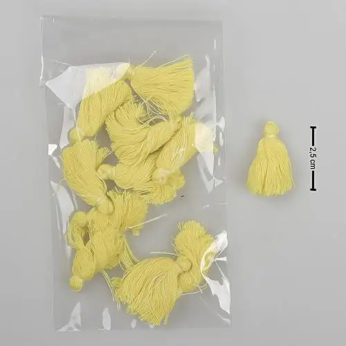 Cotton Tassel 3 cm 10 pcs