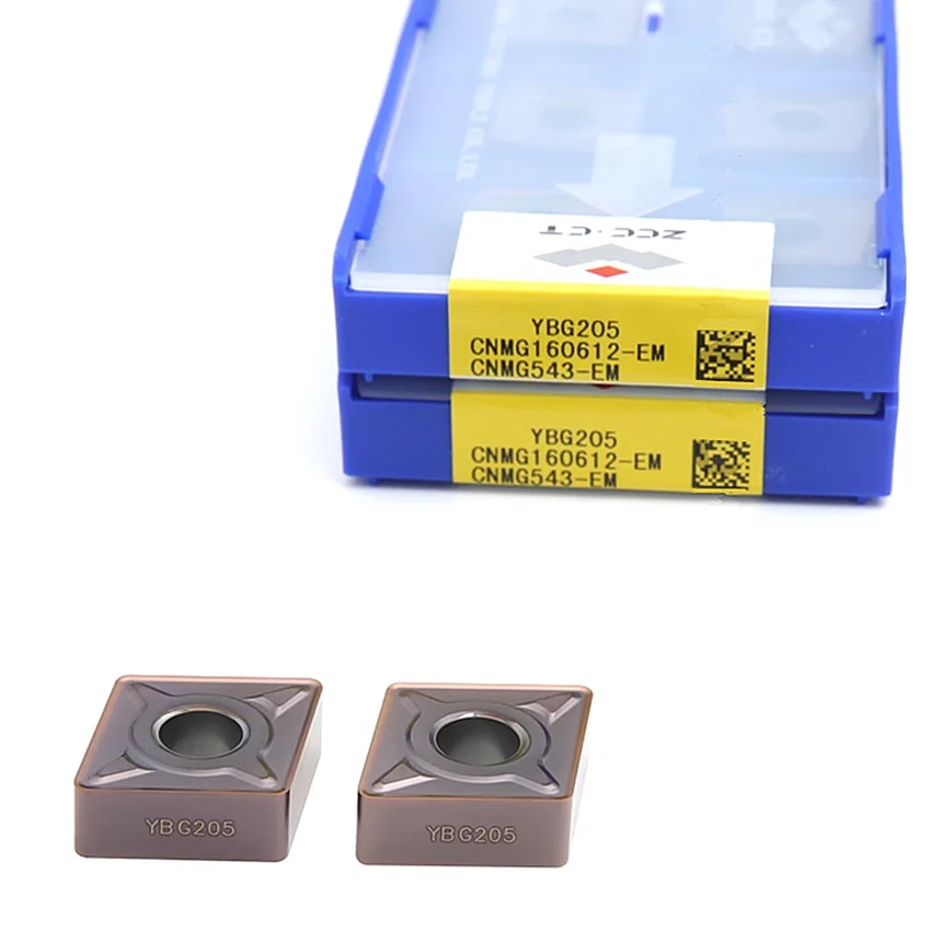 

CNMG160608-EM YBG205/CNMG160612-EM YBG205/CNMG160608-EM YBM253/CNMG160612-EM YBM253 ZCC.CT CNC carbide Turning inserts 10pcs/box