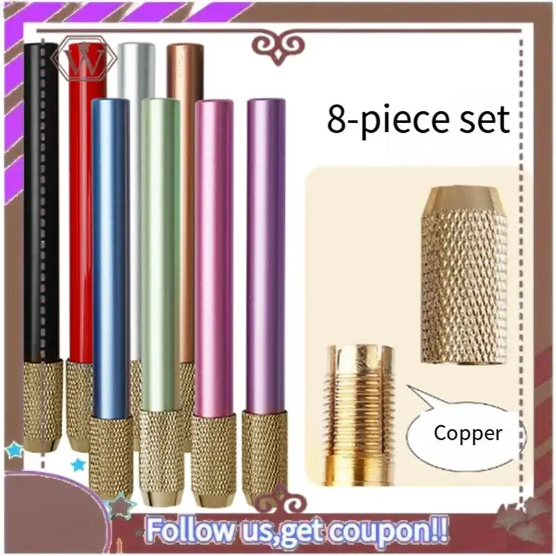 Новейший 8-цветный дополнительный металлический удлинитель для карандашей, различные типы ручек для удлинителя карандашей, удлинитель для карандашей