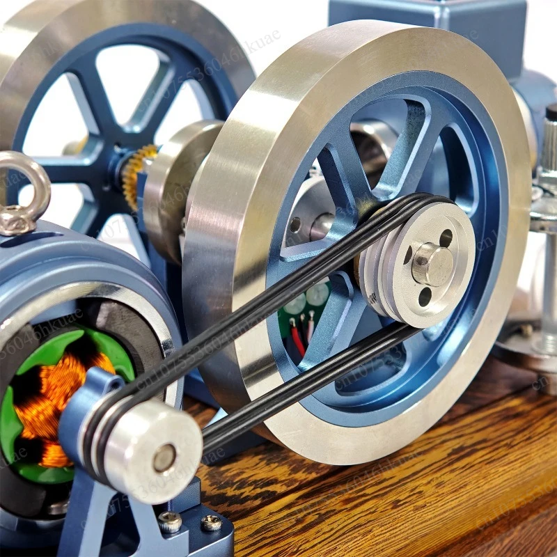 Full Metal Single Cylinder Engine Model, Water Cooled Horizontal Design, Startable & Speed Regulating Generator Model