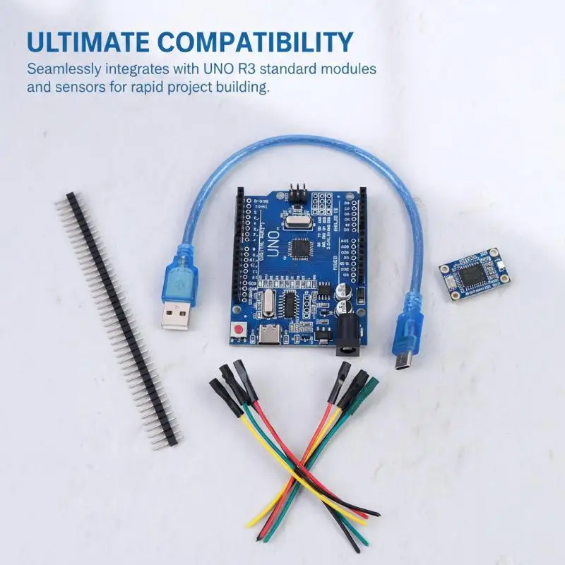 For R3 MEGA328P UNO R3 Development Board + USB Cable ATMEGA328P-AU Chip FT232 CH340 Type-C Serial Port Driver