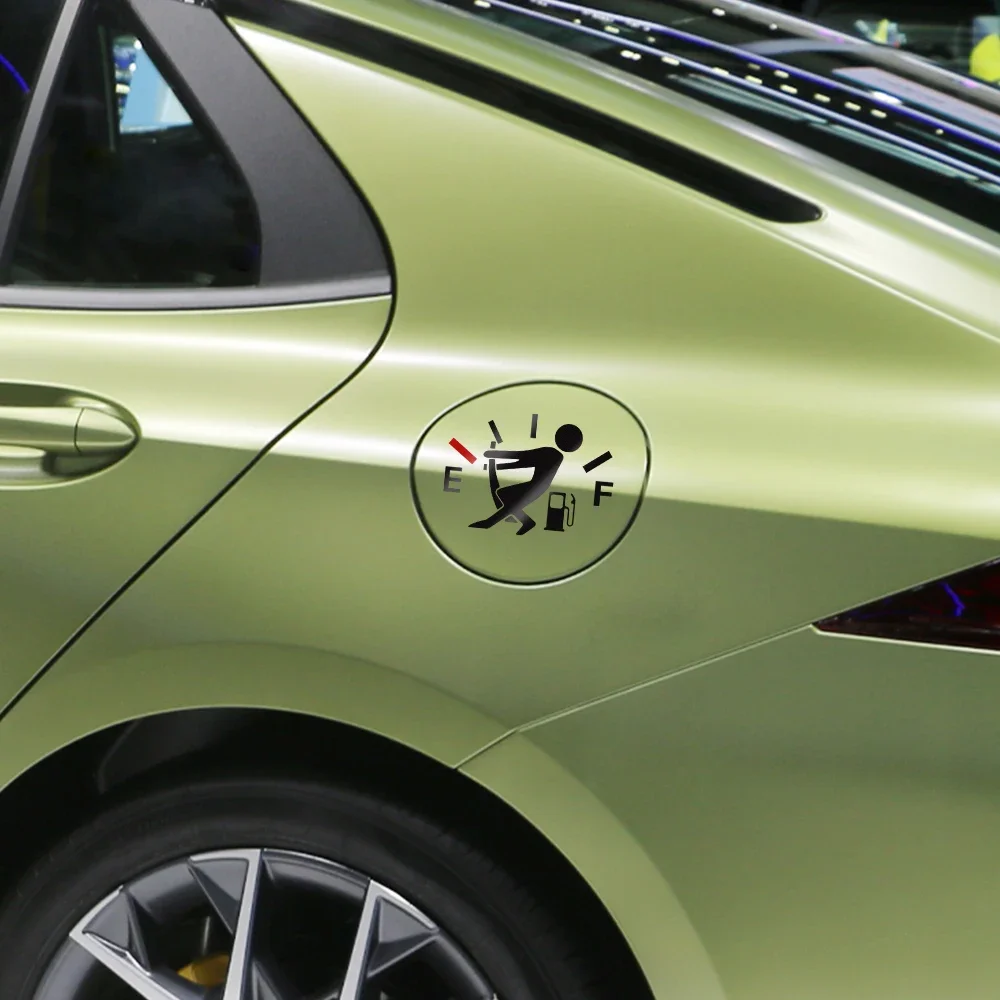 13x9.4cm Funny Gas Cap Car Sticker Refective Vinyl Decal Styling Decoration For Car Motorcycle Auto Accessories