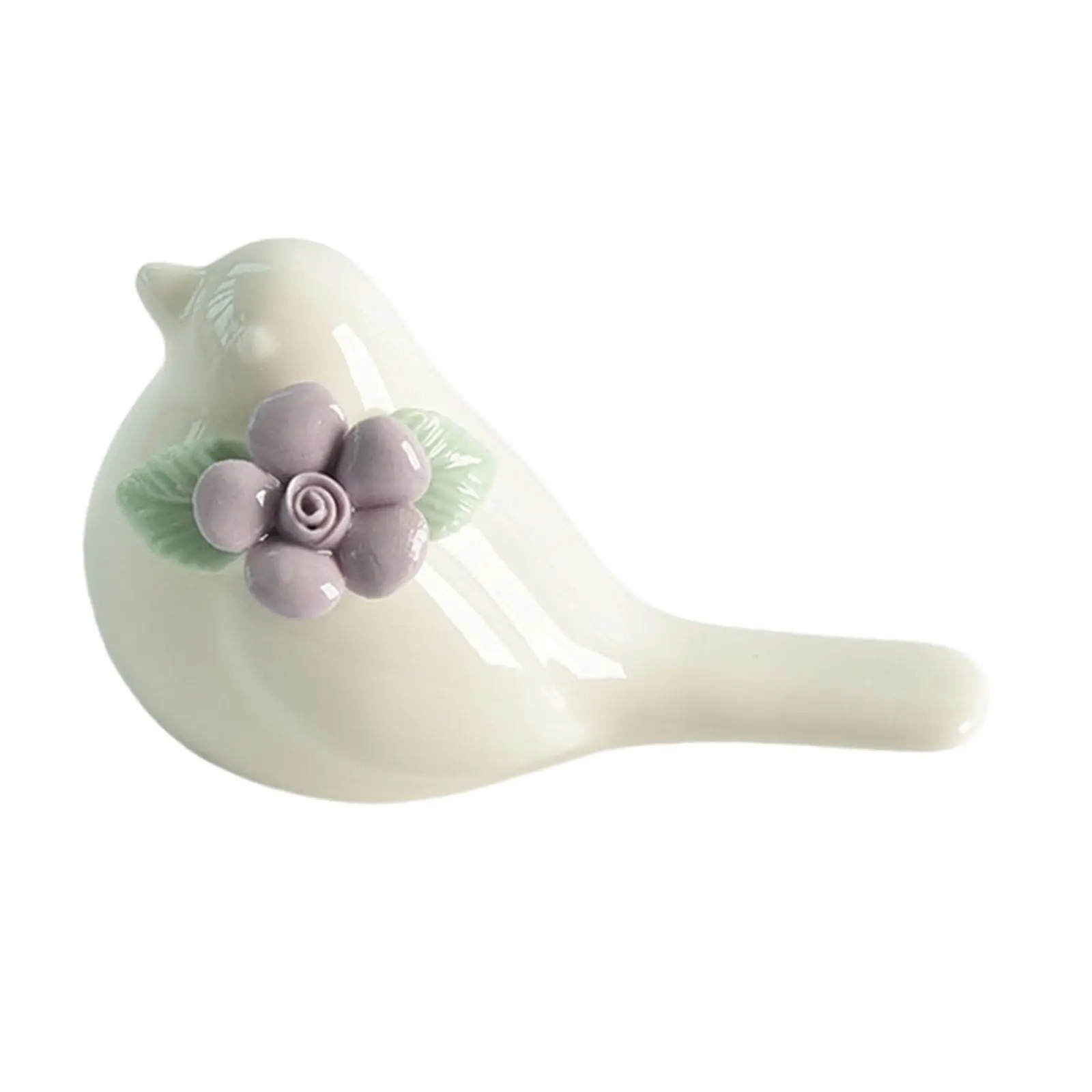 Ceramic Bird Sculpture Elegant Miniature Animal Figurine Modern Crafts Decorative Object for Home Interior Display