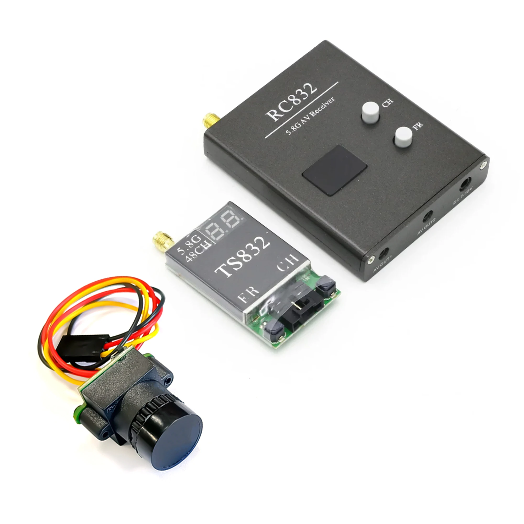 TS832 Receiver +RC832 +1000TVL camera 48CH 5.8G 600mw 5km Wireless AV Transmitter  for FPV Multicopter RC Quadcopter Drone Parts
