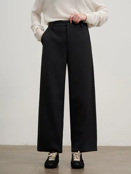 High-Waist Flared Work Pants 2 LIEDU Autumn Daily Women High Waist Flared Wide Leg Pants Plus Size Soft Stretch Work Trousers Office Elegant Casual Outfit 2