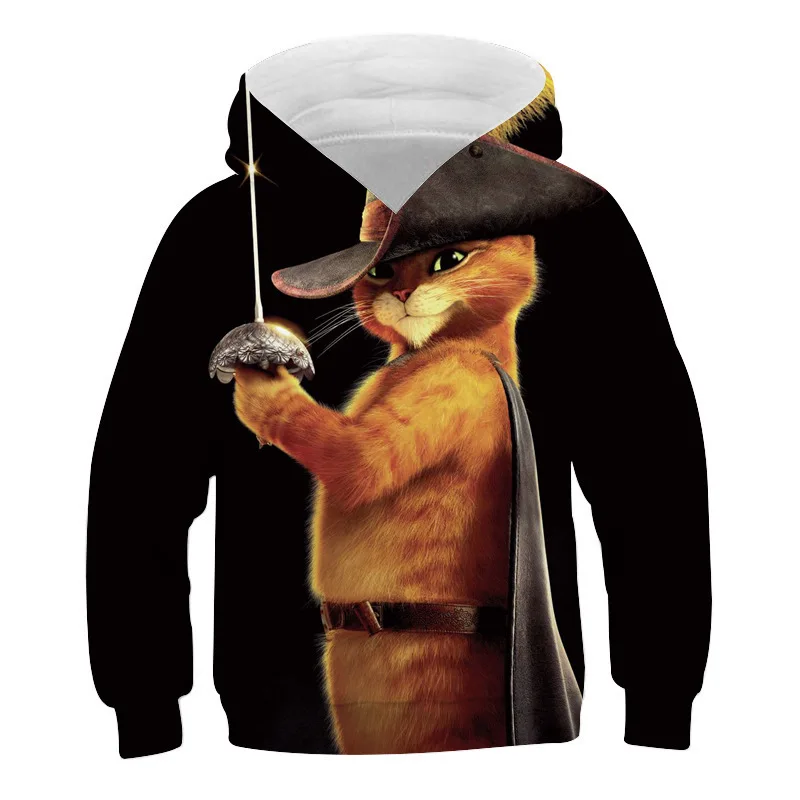 Sweat-shirt à capuche pour enfants, imprimé en 3D, pour Halloween, Costume Cosplay, Streetwear décontracté, garçon