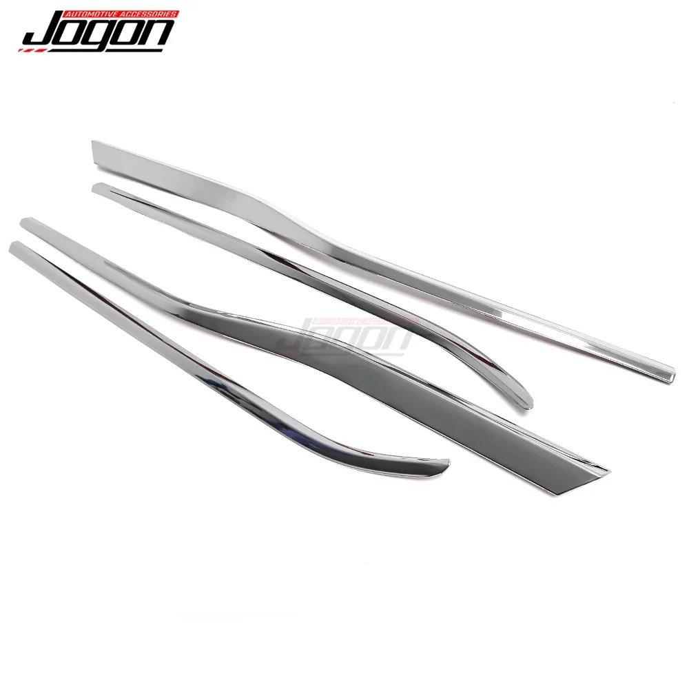 For Ford F-150 F150 2015 2016 2017 2018 2019 2020 Chrome Silver Carbon Fiber Look Car Window Bottom Sill Body Trim Exteriors