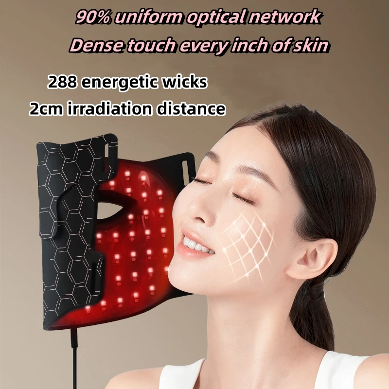 Led gezichtsmasker Huidverzorging Gezichtsschoonheidsmasker voor gezichtsverzorging Siliconen Led gezichtsmasker Thuisgebruik Foton Verjongingsmachine