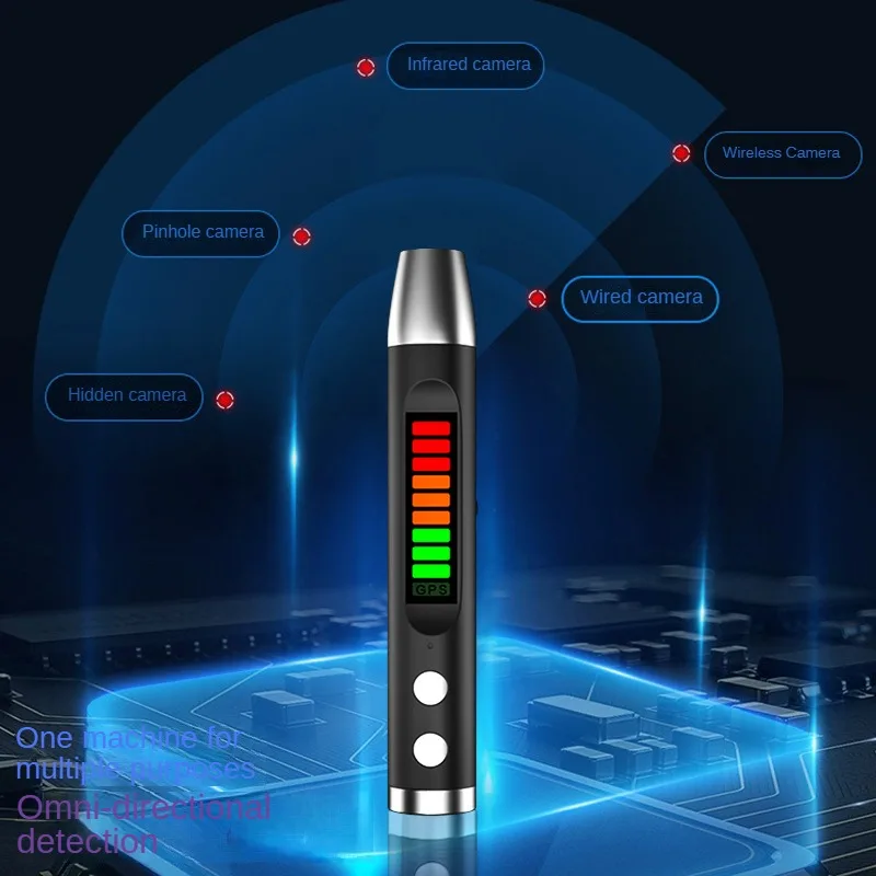 Wireless GPS Tracker and Car Anti-Tracking Detector with Camera Lens Finder