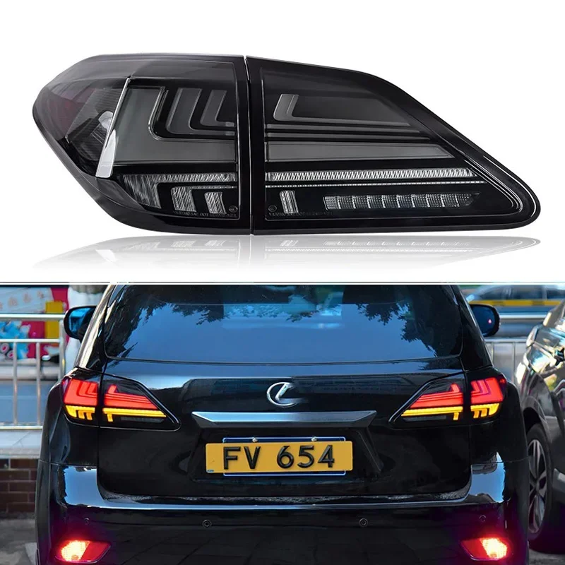 Rear Running Light + Brake + Reverse + Dynamic Turn Signal Car LED Taillight Tail Light For Lexus RX350 RX450h 2009-2015