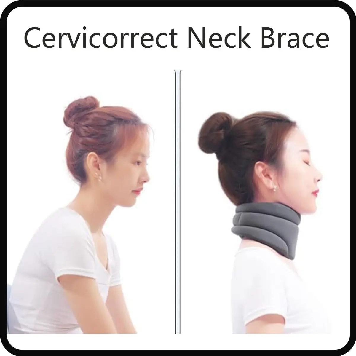 Cervicorrect Neck Brace, Cervical Neck Brace for Snoring, Neck Brace for Neck Pain and Support Relief of Cervical Spine Pressure