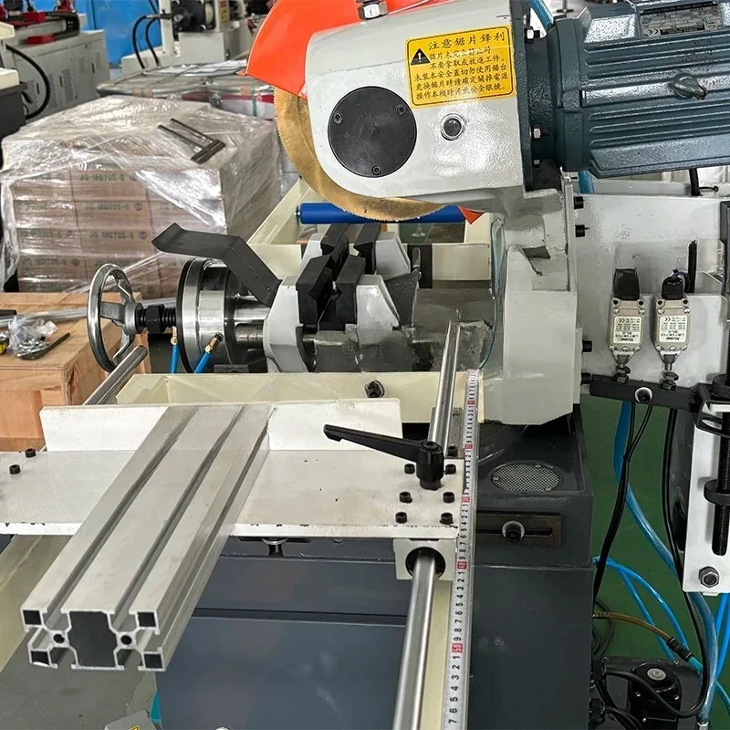 Pneumatic Drive Circular Cold Saw Cutting Machine Round square Metal Material Semi Automatic Pipe Cutting Machine