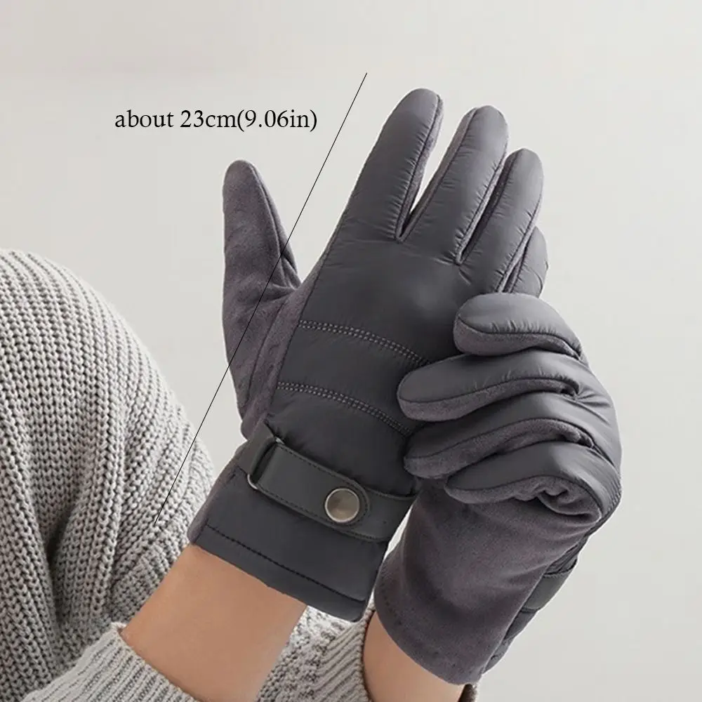 قفازات قيادة سميكة من القماش الدافئ ، مقاومة للرياح ، قفازات مضادة للانزلاق ، شاشة تعمل باللمس ، موضة الخريف والشتاء
