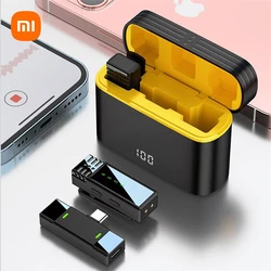 Xiaomi bezprzewodowy mikrofon Lavalier przenośny Audio wideo nagrywanie Mini mikrofon z redukcją szumów dla Vlog wywiad na żywo Streaming