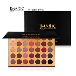 IMAGIC 35-Color Eyeshadow Matte Glitter Shiny Pigments Professional Long-lasting With Mirror Pearlescent Eye Makeup Cosmetics