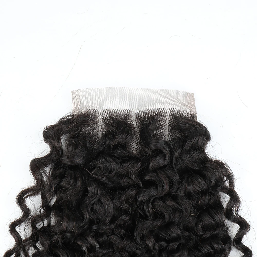 Pixie Curls Human Hair Closure Brazilian Remy Hair 4x4 Lace Closure Only Swiss Lace Front Human Hair Curl Weaves 10 To 16 Inch