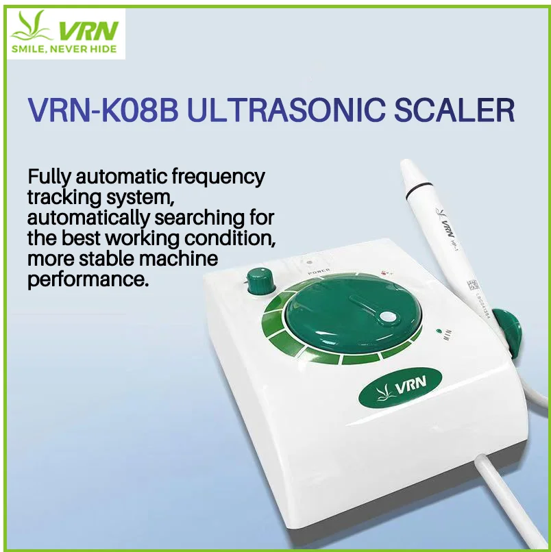 

VRN-K08B ultrasonic scaler is used to remove dental stains on the surface of oral teeth and tartar plaque in periodontal pockets