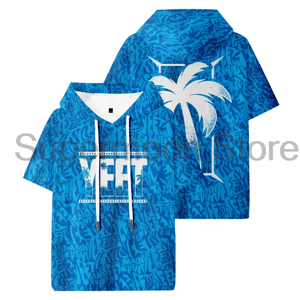 

Jey Uso Yeet камуфляжная футболка с капюшоном с коротким рукавом, спортивная футболка для спортзала, мужская и женская уличная спортивная одежда, топы