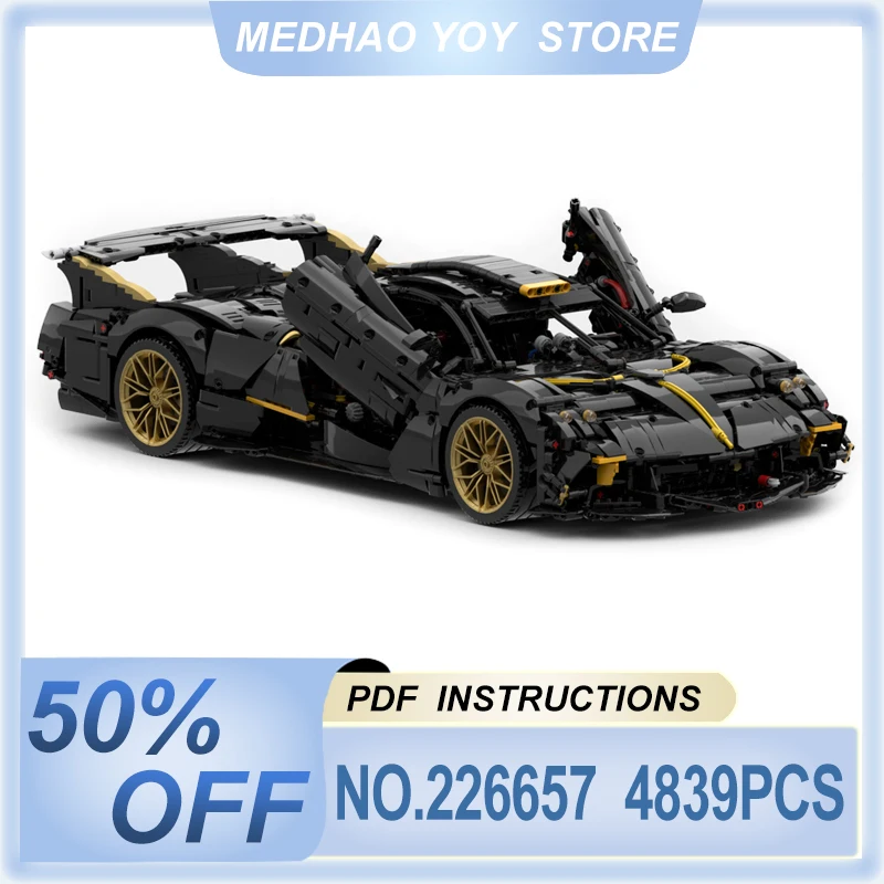 

MOC-226657 Building Block City EVO Super Sports Vehicle Hypercar Improved Racing Model Assembly Bricks Toy DIY Chrismas Gift Kid