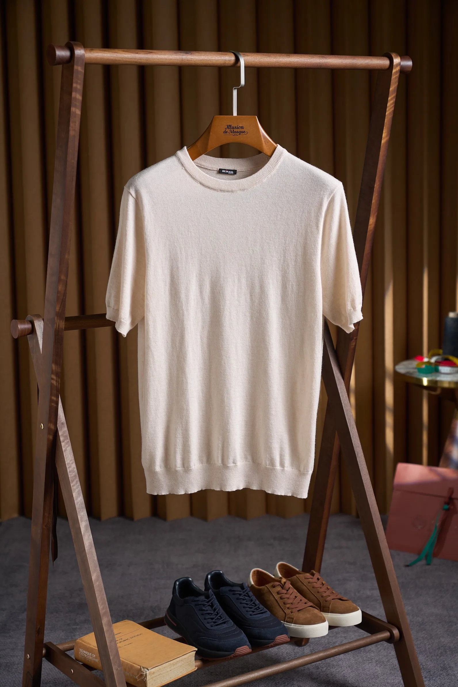 Kiton Spring/Summer 2026 100% Wool Thin Short Sleeve Knitwear