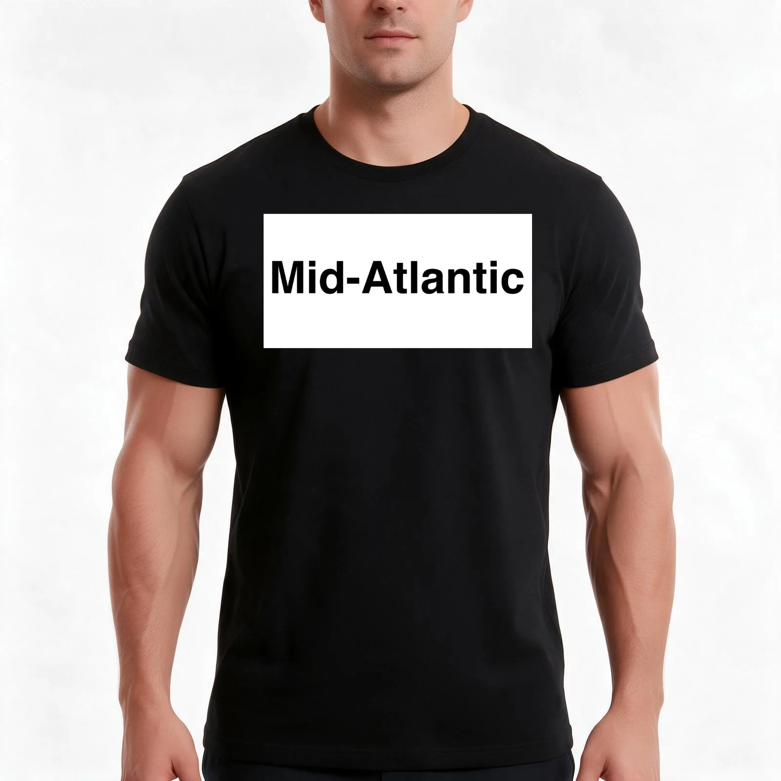 Mid-Atlantic T-Shirt Summer Casual Cotton Tee Oversized Streetwear Tops Vintage Graphic Print Loose Fit Short Sleeve