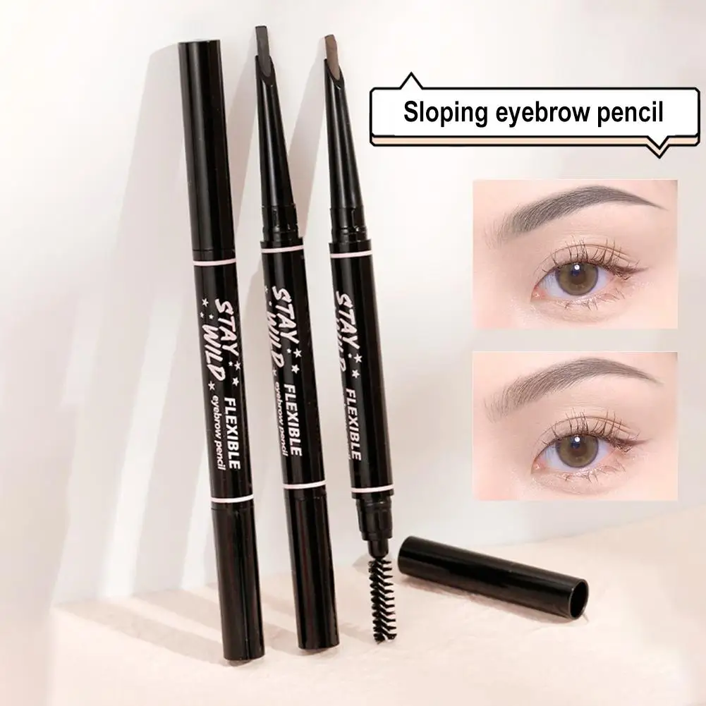 Eyebrow Pencil Waterproof High Quality Professional Brand Haozhuang Eyebrow Enhancer Female Cosmetics Makeup Cheap Chinese W7W8