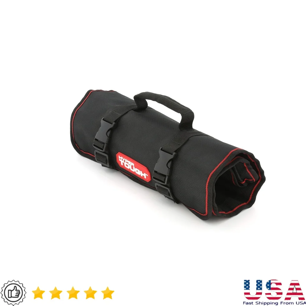 

Durable Tool Roll Organizer with 20 Pockets Carry Handle Adjustable Straps Quick Release Buckles Easy Transportation