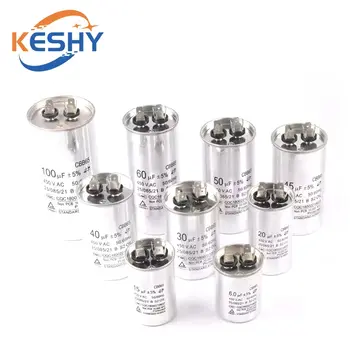 CBB65 AC Motor Kondansatörü Klima Kompresörü Başlangıç Kondansatörü 450VAC 5uF 20uF 25uF 30uF 35uF 40uF 45uF 50uF 60uF 70uF %5 6 best sales Hava kapasitörü - №4