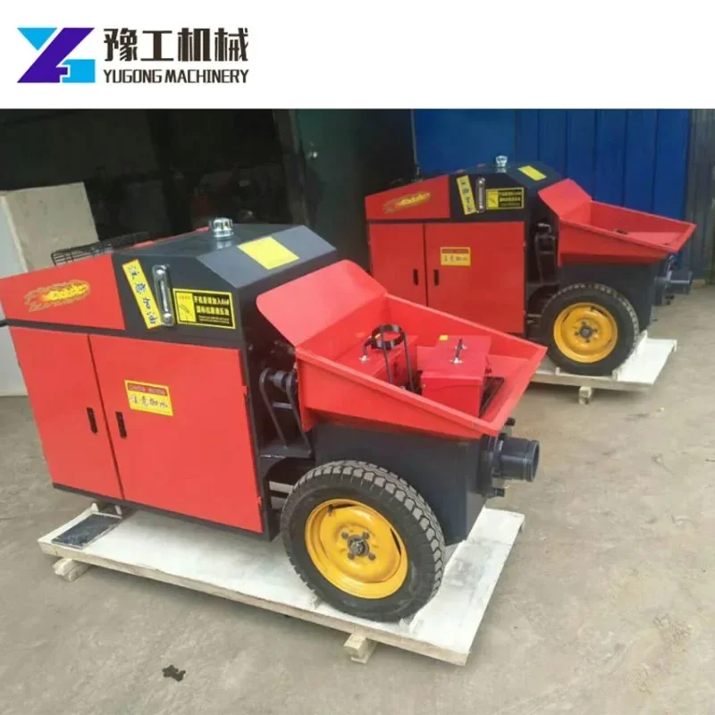 YG YG High Efficiency Working Automatic Concrete Grouting Pump Small Concrete Mixer With Pump Diesel Mini Portable Concrete Pump