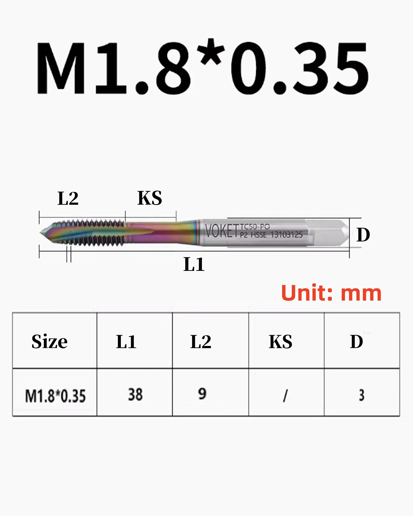 3pcs Combination Drill Tap &Tip Tap Bit Set Nano Blue Coated Screw Tapping Bit Tool High Speed Steel Drilling Tapping Bits