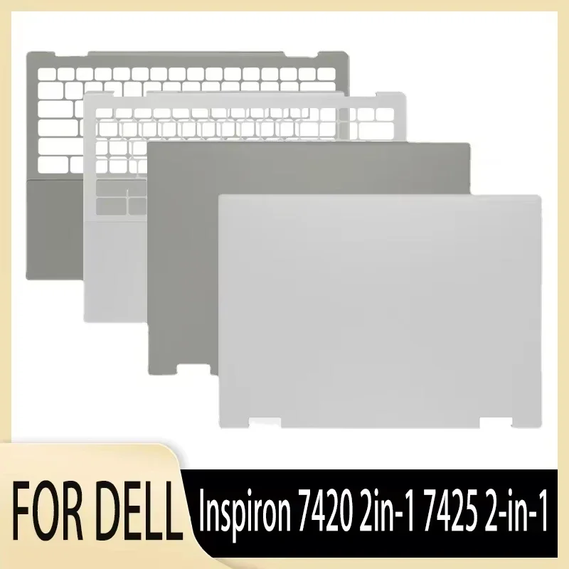 

Original for Inspiron 7420 2in-1 7425 2-in-1 Laptop LCD Back Cover Front Bezel Hinges Palmrest Bottom Case A B C D Shell