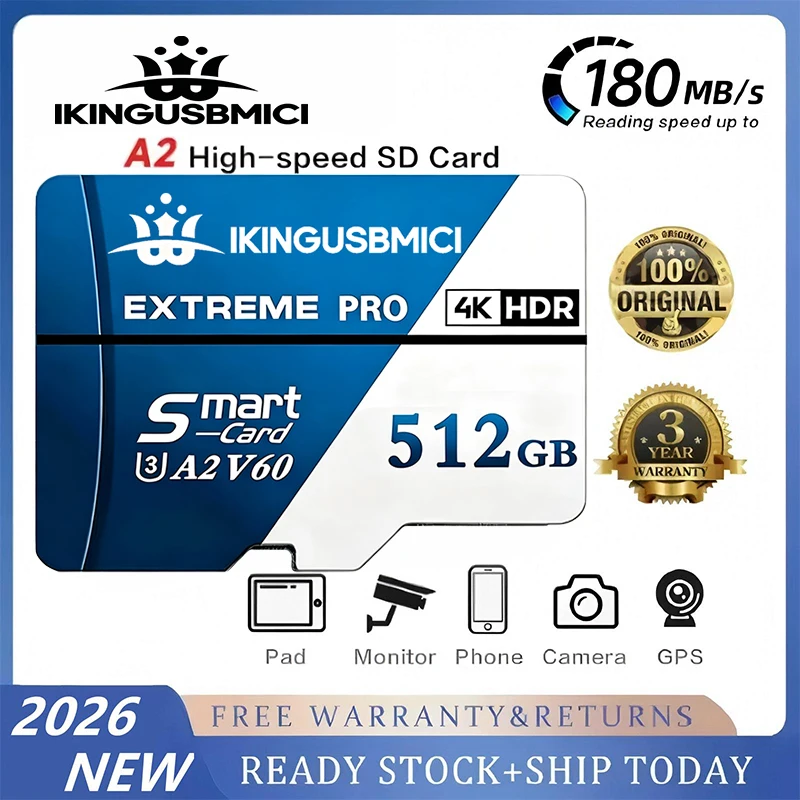 

Advanced Micro TF Card Memory Card SD Cards TF Cards 32GB 64GB 512GB V10 Original Ultra HD Full HD High Speed for GoPro Drone