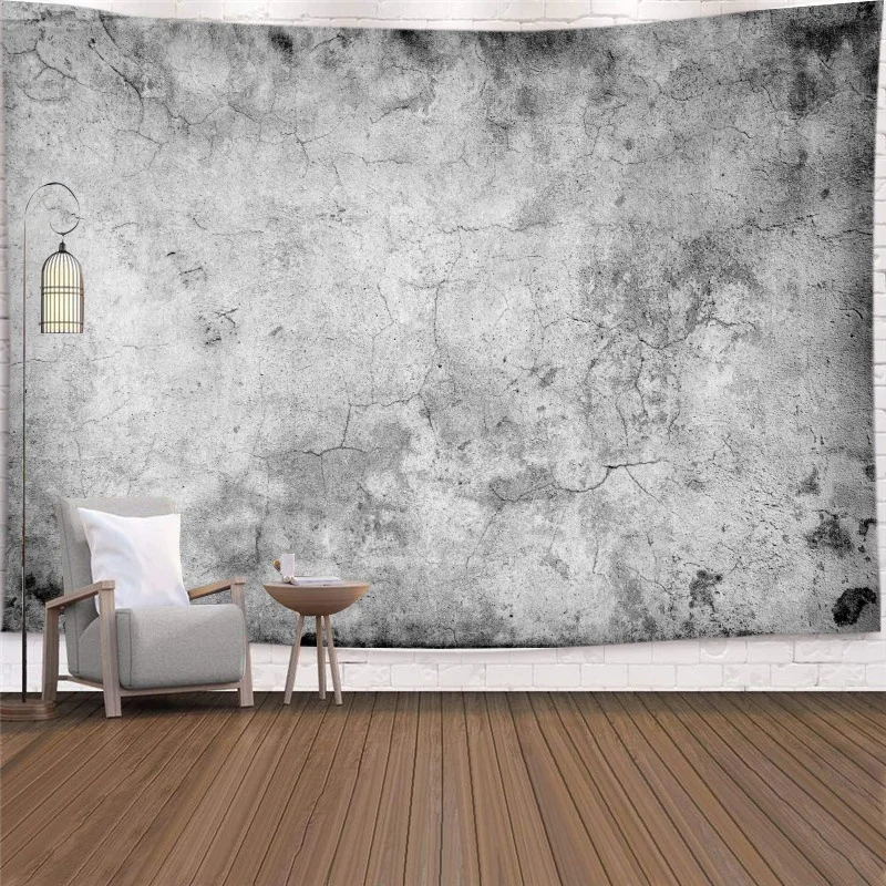 Home Decor Living Room Marble Tapestry Stone Floor Wood Grain Art Wall Covering Carpet Background