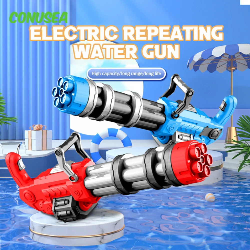 

2023New Big Electric Water Gun Toy Continuous High Pressure Strong Automatic Spray Large Water Gun Toys for Kids Adults Boys