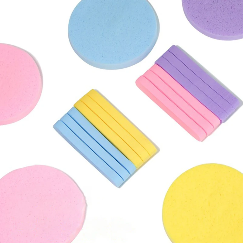 12pcs Compressed Face Wash Wash Face Sponge Pad Clean Face Exfoliating Disposable Sponge Puff