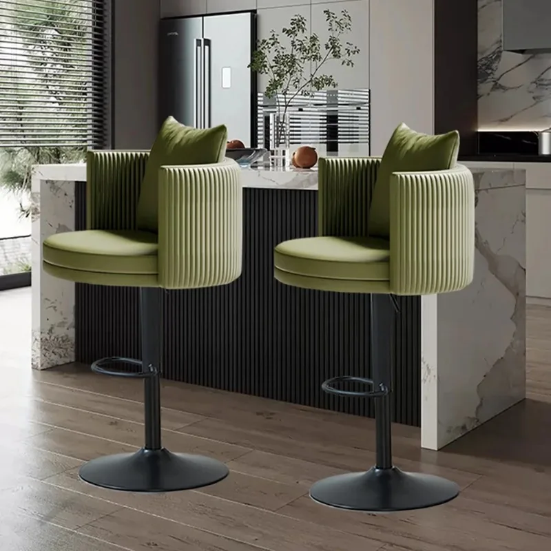 Set van 2 in hoogte verstelbare barstoelen Scandinavische luxe premium comfortabele barstoel Trendy woonkamer Taburetes De Barfurniture