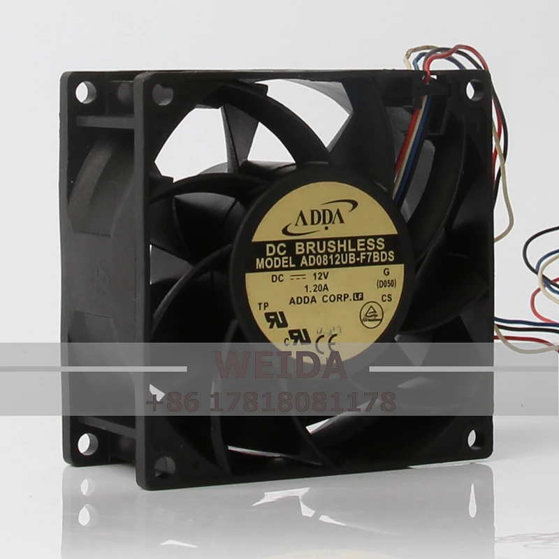 

Original 24V 48V DC12V 1.20A EC AC 80x80x38MM 8CM 8038 Large air volume 4-wire strong centrifugal AD0812UB-F7BDS cooling fan