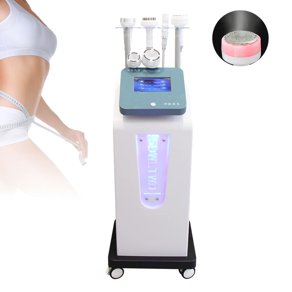 120K Vacuum Cavitation Machine Anti-cellulite Massage Body Slimming Weight Loss Apparatus Skin Tightening 6 in 1 Beauty Device