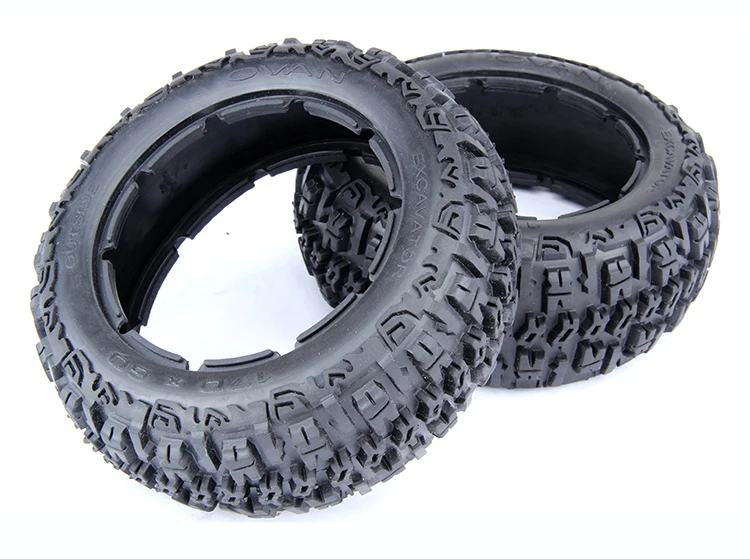 5B Upgraded Front or Rear Knobby Tire Skin Set Fit 1/5 HPI Baja 5B SS Rovan King Motor