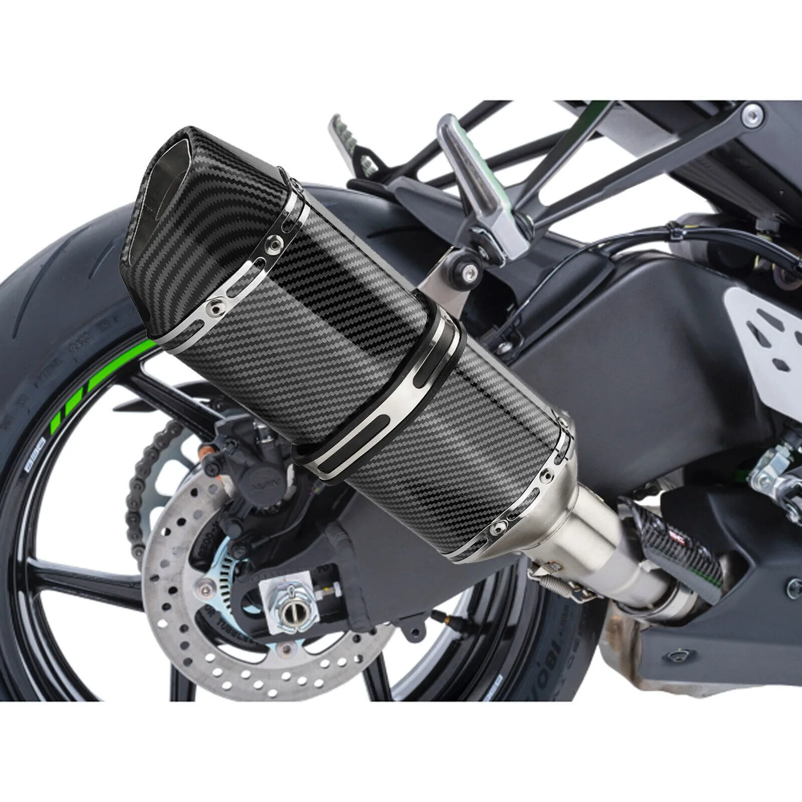 38-51mm Slip-On Motorcycle Exhaust Pipe Muffler Tips With Db Killer For Piaggio Beverly 125 300 MP3 125 250 300