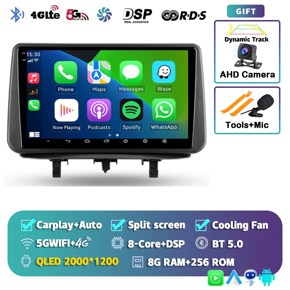 Android 15 Voor Opel Meriva B 2009-2014 2 K QLED Android Autoradio Multimedia Video Player BT AI Voice CarPlay 4G Stereo Head Unit