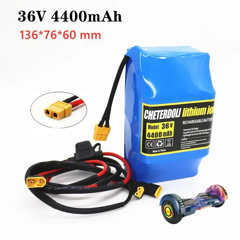 Extra Expansion m365 and Pro Battery Pack 36V 4400mAh 18650 Rechargeable Lithium ion Battery With Cable Kit for Scooter