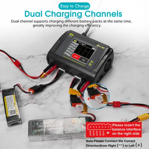 HTRC Dual Lipo Charger DC 400W/240W Discharger For LiPo LiHV LiFe Lilon NiCd NiMh Pb Battery Charger For RC Models Toys