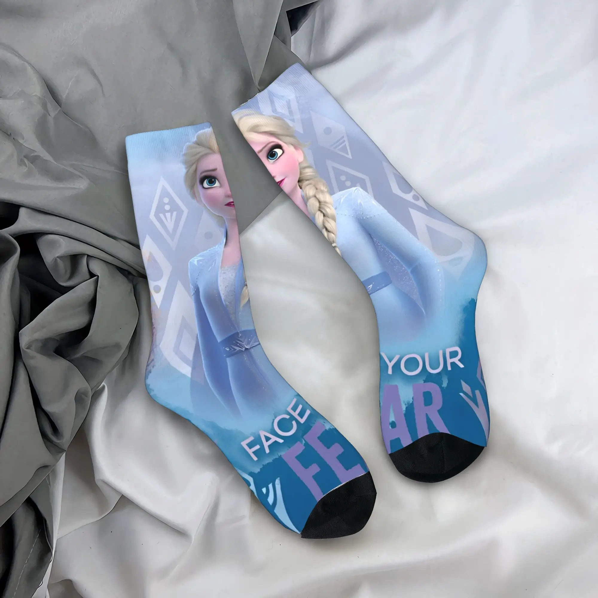 

Frozen Cartoon Socks Non Slip Stockings Men Quality Running Socks Autumn Leisure Design Socks