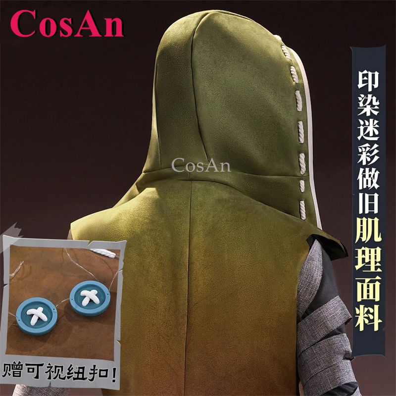 أزياء CosAn Game Identity V Naib Subedar/المرتزقة التأثيرية أزياء الجلد الأصلي أزياء وسيم ملابس لعب الأدوار في الهالوين #5