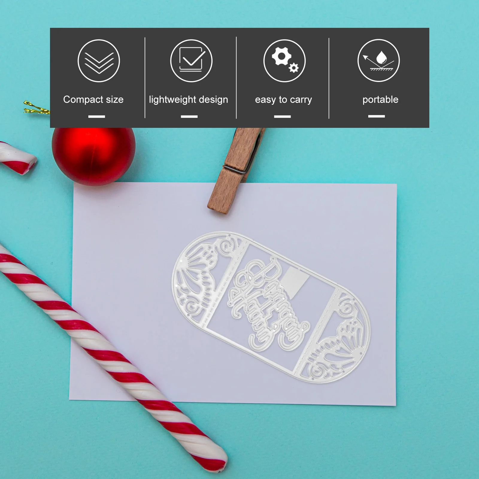 

Cutter Candy Box Mold Rectangle Die Cuts Silver High-carbon Steel Stencil Card Making