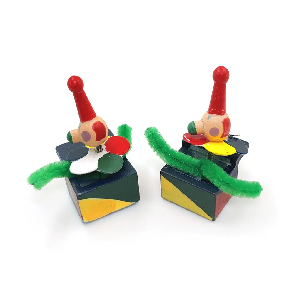 4pcs1:12 Dollhouse Miniature Clown Toy - Kids' Room Play Prop & Christmas Decor, Colorful DIY Micro Scene Dollhouse Accessory