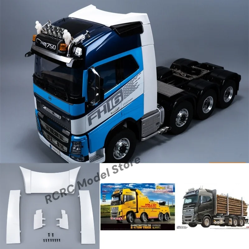 

RC Toy Truck 1/14 Cab Spoiler Roof Shell Kit ABS Mold Opening For Tamiya 1/14 RC FH16 750 Timber Truck Tow Truck 6x4 8x4 Parts