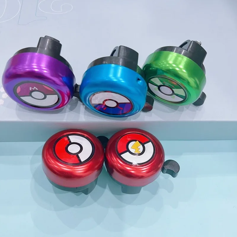 Cute Pokemon Pokeball Bike Bell, 5x5cm Metal Bicycle Bell, Loud Safety Horn for Kids Adults Cycling Accessory Gift view 6